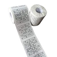 Midress Toilet Roll Paper 1PC Home Creative Fun Bath Toilet Roll Paper Supplies Toilet Paper Tissue Napkin Prank Home Toilet Paper Supplies (B)