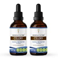 Celery Tincture Alcohol-Free Extract, Organic Celery Apium graveolens Healthy Urinary System 2x4 OZ