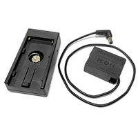 NP-F970 F750 F550 Power Supply Slab Battery Holder Mount Plate with DCC8 Dummy Battery for Panasonic Lumix Cameras