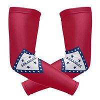 poeticcity Arkansas Flag 1 Pair Arm Sports Sleeves Cooling Warmer UV Protection
