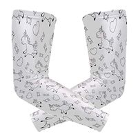 Men's UV Protection Arm Sleeve Unicorn with Sweets Kids Compression Arm Sleeve, Skin Protection Cooler Cycling Sleeves for Outdoor Activities to Cover Arms
