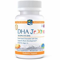 Nordic Naturals Pro DHA Jr. Xtra - Fish Oil, 165 mg EPA, 375 mg DHA, Support for Healthy Neurological, Nervous System, Eye, and Immune System Development*, Berry Punch Flavor, 90 Soft Gels
