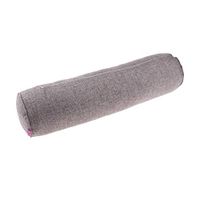 5.9x23.6Inch, Lightweight Cozy Round Neck Roll Leg Back Lumbar Support Pillow for Home & Travel, Great for Neck, Back, Under Knees, Foot - Gray