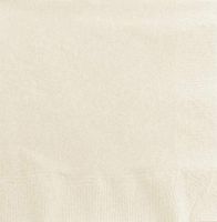 AmazonBasics Embossed Beverage Napkin, 2-Ply, 1/4 Fold, 9.5" x 9.5", Ecru Blue, 1000-Count