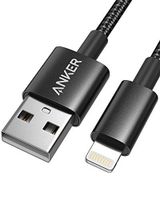 Anker 6ft Premium Nylon Lightning Cable, Apple MFi Certified for iPhone Chargers, iPhone Xs/XS Max/XR/X / 8/8 Plus / 7/7 Plus / 6/6 Plus / 5s, iPad Pro Air 2, and More(Black)