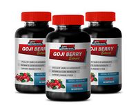 Immunity Booster Vitamins - Goji Berry Extract Complex - Natural ANTIOXIDANT - Acai Berry Weight Loss Pills - 3 Bottles 180 Capsules