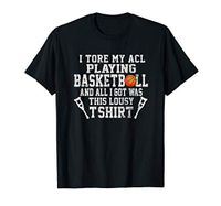 Funny Knee Surgery Torn ACL Basketball Distressed Look Shirt