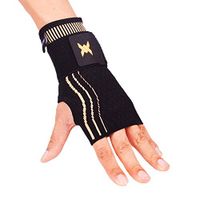 Thx4COPPER Wrist Sleeve with Adjustable Strap for Extra Support -Copper Infused Compression Wrist Brace-Relief for Carpal Tunnel, RSI, Tendonitis, Arthritis, Wrist Sprains and Fatigue-Single-L