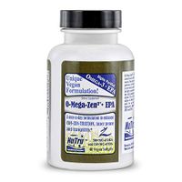 NuTru Vegan Omega 3 DHA Supplements: O-Mega-Zen 3 Vegetarian Algae Oil Supplement with 150 mg EPA and 300 mg DHA - Plant Based Omega3 Essential Fatty Acids for Brain, Joint, and Heart - 40 Softgels