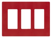 Lutron SC-3-HT Claro Three-gang Wallplate Hot