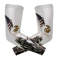 poeticcity USMC US American Marines 1 Pair Arm Sports Sleeves Cooling Warmer UV Protection