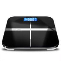 Ohlt-x Electronic Weight Scale Accurate Home Health Weighing Body Instrument Adult Scale Small Cute Small Weighing (Color : Black)