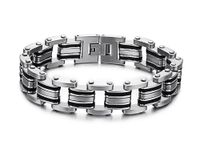 LOVE Beauties Athena Jewelry Titanium Series Men's 14MM Titanium Bracelet in a Nice Gift Box, Anti-Fatigue, Pain Relief