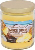 Smoke Odor Exterminator 13 oz Jar Candles Pineapple & Coconut, (2)