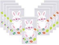 Easter Bunny Cellophane Party Treat/Favor Bags with Zipper Closure - 36 Total