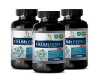 Bone and Joint Supplement for Women - HYDROLYZED Collagen PEPTIDES 3000MG from Type I & III - Collagen Supplements Anti Aging - 3 Bottles 360 Capsules