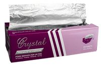 Crystal by crystalware FPU12103000B Premium Aluminum Foil Pop Up Sheets, 12" x 10.75", 500 Sheets