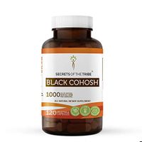 Black Cohosh 120 Capsules, 1000 mg, Responsibly farmed Organic Black Cohosh (Cimicifuga Racemosa) Dried Root (120 Capsules)