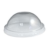 Dome Lid for 12 oz. Yocup Paper Ice Cream/Frozen Dessert Cups - 1000 Count