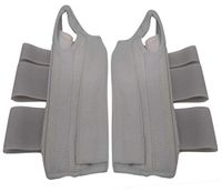 Pair of Deluxe Adjustable 3 Strap Carpal Tunnel Wrist Brace -Right and Left Wrist Support (Large)