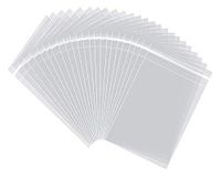 Clear Resealable Cellophane Bags 200 Cello Bags with Adhesive Flap for Cookies, Candy, Photos, Gifts (5" x 7")