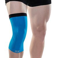 Zensah Compression Knee Sleeve - Relieve Knee Pain, Treat Runners Knee, Patella Support (Small, Blue)