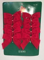 Pack of 10 Red Seasonal Bows