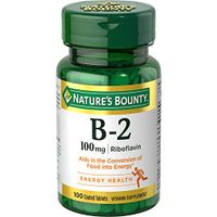 Nature's Bounty Vitamin B-2 100 mg, 100 Coated Tablets