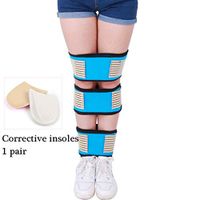 Leg Correction Device, XO-Type Leg Correction Belt, 3 Kits Available O Form X Legs Form Correction Band One Size Fits All,Blue