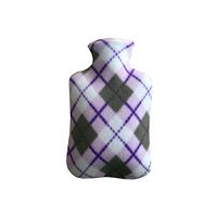 biliten 2000ML Premium Classic Hot Water Bottle Cover Hot Water Bag Single-Faced Velvet Cover (only Hot Water Bottle Cover, No Hot Water Bottle)