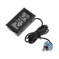 Mwergkou Digital Thermometer Temperature Meter Gauge with G1/4 Thread Probe Water Cooling