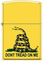 American Gadsden Flag"Dont Tread on Me" Yellow Zippo Lighter …