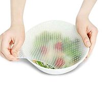 Saran Wrap & Plastic Bags - Multifunctional Food Fresh Keeping Saran Wrap Reusable Silicone Wraps Seal Vacuum Cover Lid - Collector Pump Wrap & Seal Stretch Cover Food Kitchen Food Wrap Wra