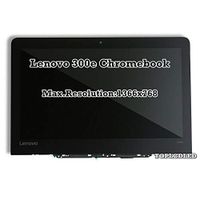 Replacement 11.6" 1366x768 HD LCD Screen LED Display Touch Panel with Bezel Frame Assembly For Lenovo 300e Chromebook Type 81H0