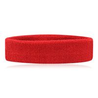 H:oter Sportline Head Band, Terry Cloth Headband, Sweat Band, Sweatband, 10 Pieces for 1 Colors - Red