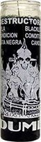 7 Day Glass Black List Dume Candle - Black