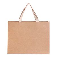 12pcs, Distingué Bag, Sturdy Durable Natural Kraft 250g Thick Gift Bag, Cotton Handles Bag, Anniversary Event Bags(Kraft, 11.8X4.7X9")