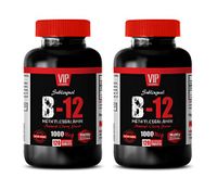 Brain Booster Supplements for Adults - B12 METHYLCOBALAMIN 1000 MCG - b12 Vitamin Energy Booster - 2 Bottles 240 Fast Dissolve Tablets