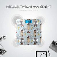 Bluetooth Scale for Weight Cartoon Cute Childlike Funny Tractor Smart Scale Body Fat Composition Monitor Analyzer with Smartphone App for Body Management-396 Lbs