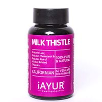 iAYUR Milk Thistle Extract 500 Mg 60 Veg Caps | Tested & Certified 100% Potent, Natural, Pure & Safe - Herbal Liver Care Formula