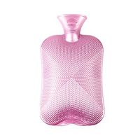 MONYING Hot Water Bottle Filling Portable Silicone Warmer Foot Warmer Bed (Color : Pink)