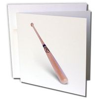 3dRose Baseball Bat - Greeting Cards, 6 x 6 inches, set of 12 (gc_1307_2)