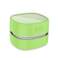 ODISTAR Desktop Vacuum Cleaner, Mini Table dust Sweeper Energy Saving,High Endurance up to 400 mins, Cordless&360º Rotatable Design for Cleaning Hairs,Crumbs,Computer Keyboard,Piano(Green)