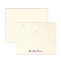 Personalized Damask Note (Ivory)