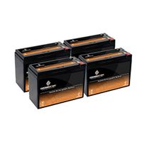 12V 10AH Sealed Lead Acid (SLA) Battery - T2 Terminals - for ZB-12-10 - 4PK