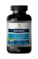 Blood Pressure Supplement - Ginkgo BILOBA Leaf Extract 120MG - Ginkgo Pure - 1 Bottle 50 Capsules