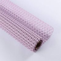 Floral Wrapping Paper Korean Style Round Heart Mesh Openwork Roll Rose Flower Bouquet Packaging Material Wrapping Paper High-Grade Floral Materials Package,23.6 Inch x 15 ft (5Y) (Lilac Purple)