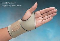 Comfortprene Long Wrist Wrap, Color: Black, Size: Lg