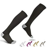 Amvontz Men Women Compression Socks: 20-30mmhg Nylon Lycra Anti DVT Knee High Medical Circula