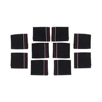 LIOOBO 10pcs Finger Sleeves Nylon Fingerstall Finger Protective Cover for Basketball Volleyball Tennis Badminton (Black)